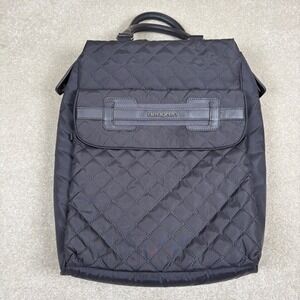 Hedgren Kayla Backpack Diamond Quilted Nylon Gray Laptop Bag see description